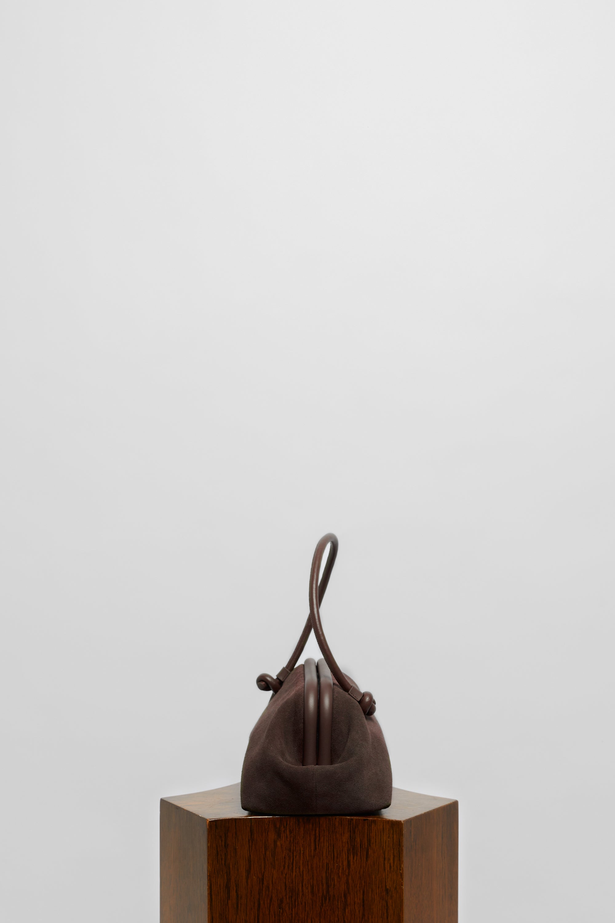 Large Money Bag in Suede - FOLKLORE THE LABEL