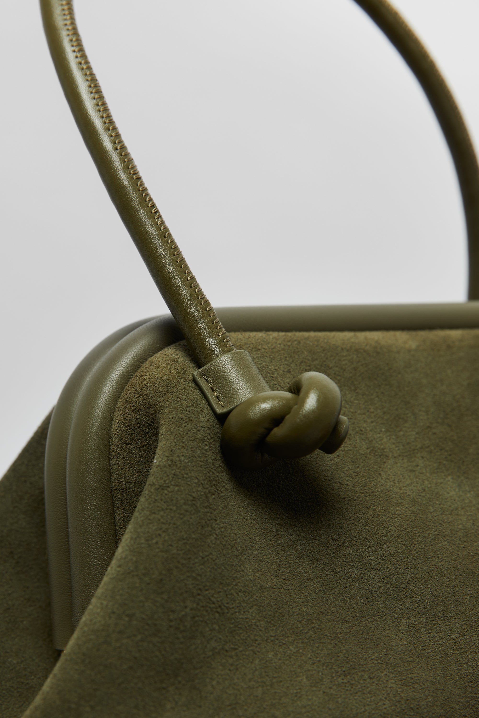 Large Money Bag in Suede - FOLKLORE THE LABEL