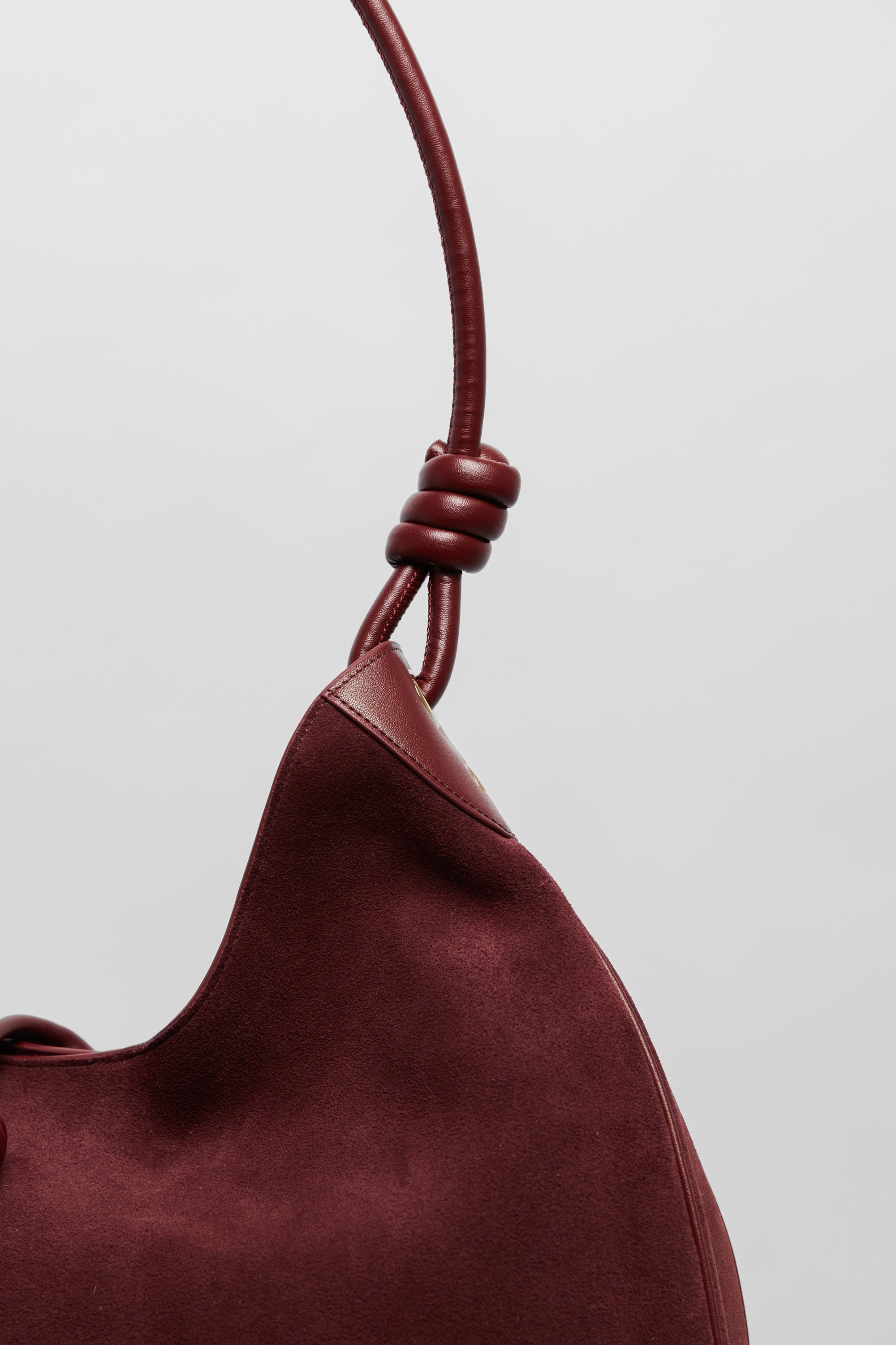 Boho Bag in Maroon Suede - FOLKLORE THE LABEL