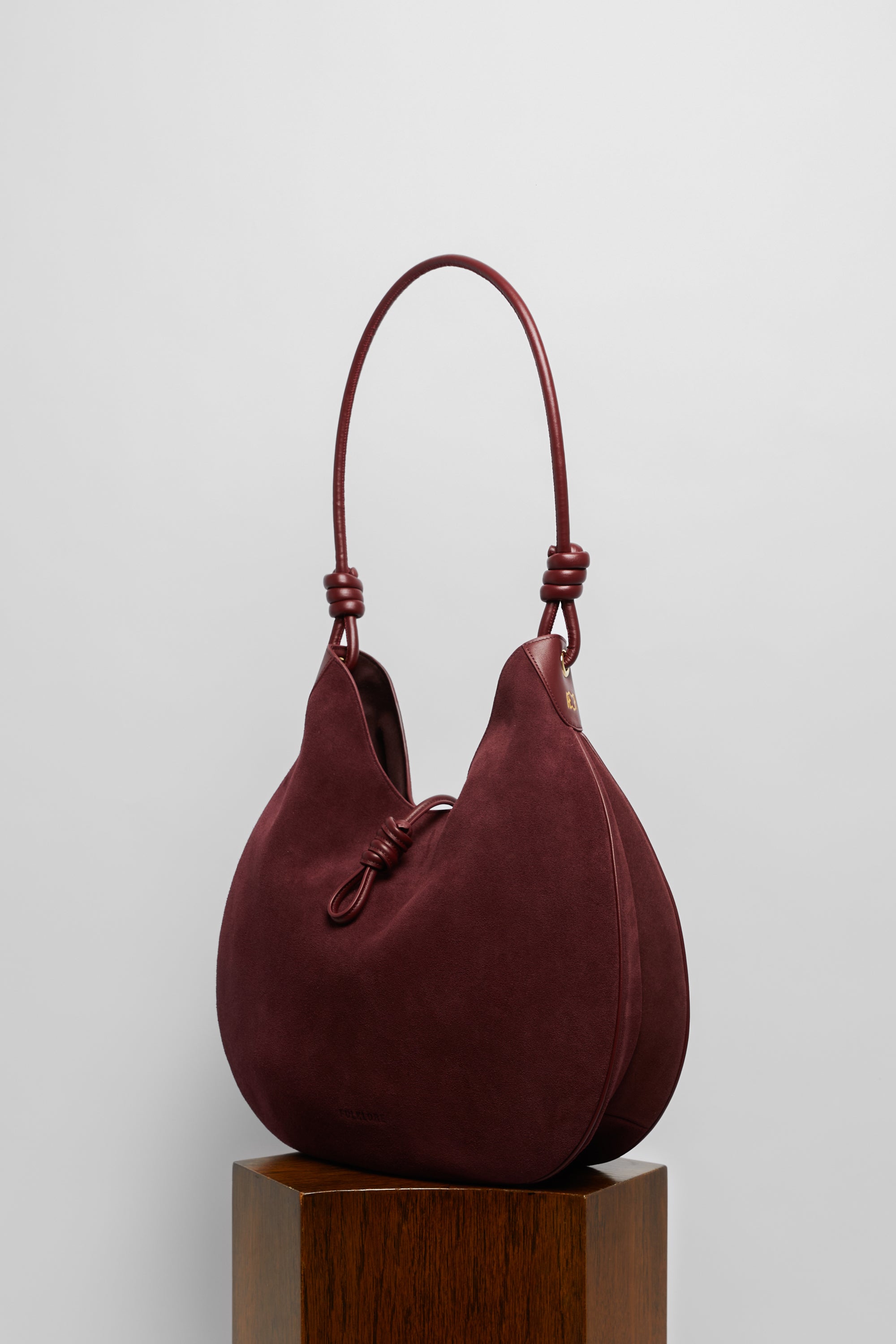 Boho Bag in Maroon Suede - FOLKLORE THE LABEL