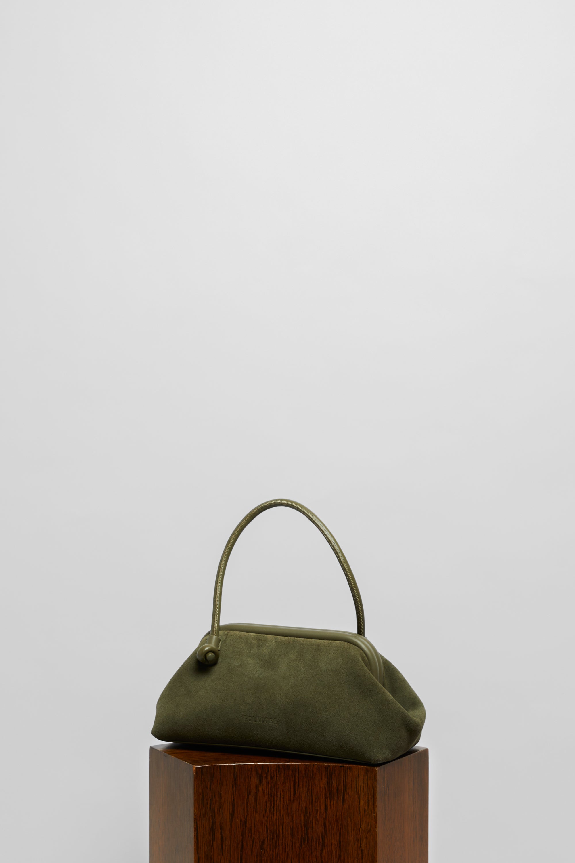 Large Money Bag in Suede - FOLKLORE THE LABEL