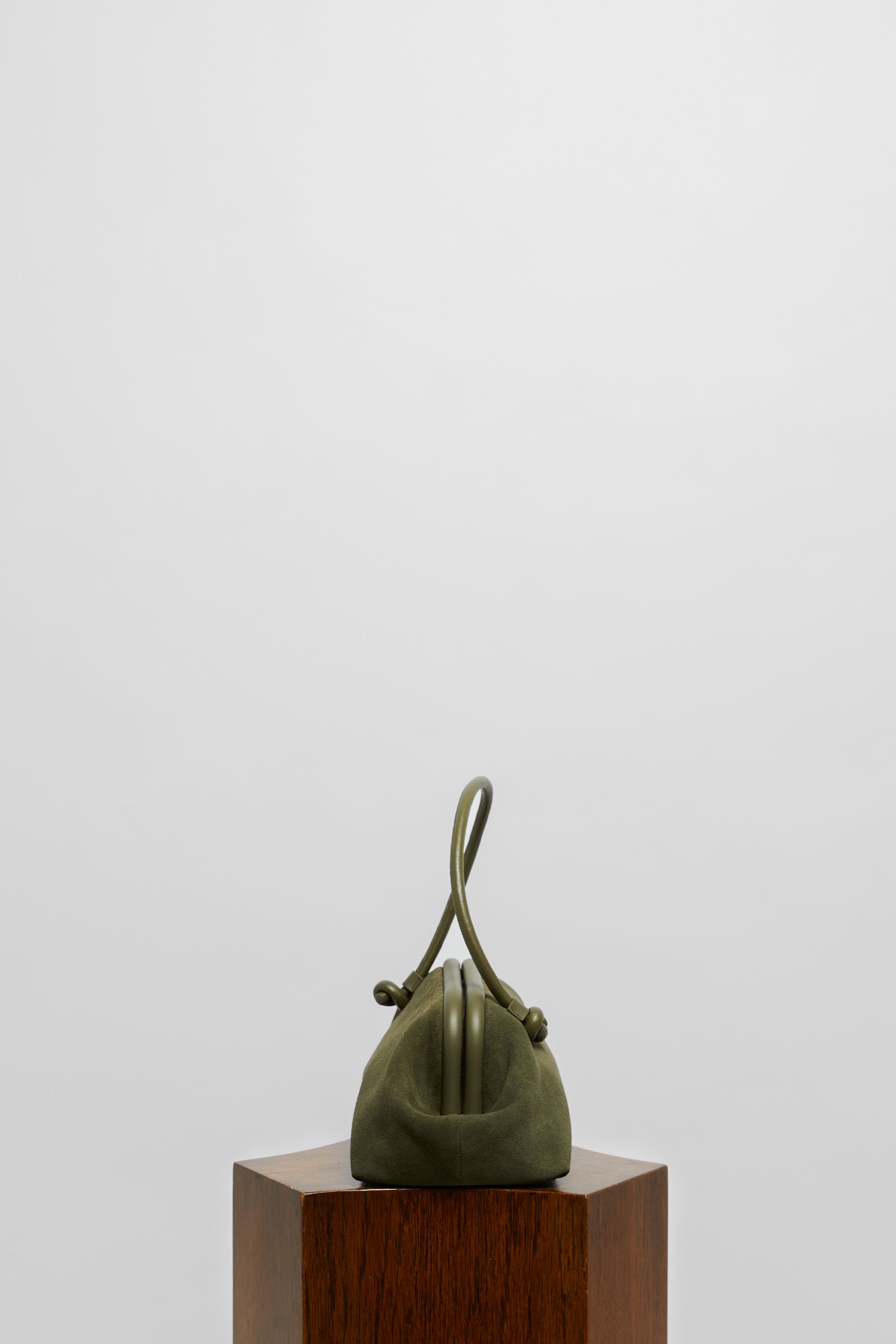 Large Money Bag in Suede - FOLKLORE THE LABEL