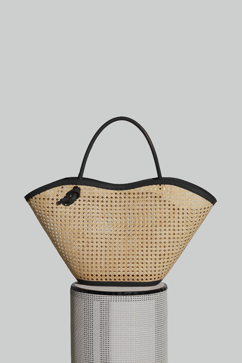Large Cella Bag in Rattan - FOLKLORE THE LABEL
