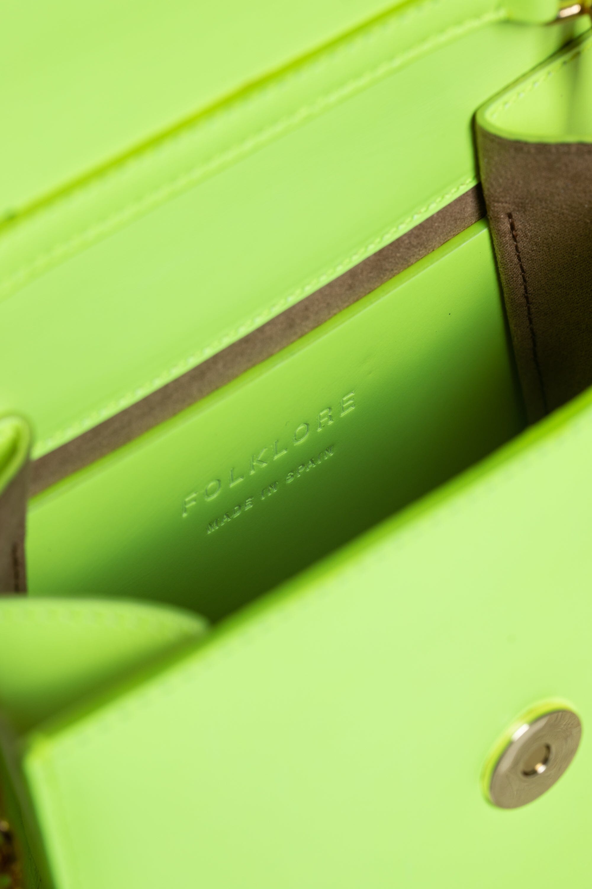 Loop Bag in Neon Leather Handbags Folklore the label