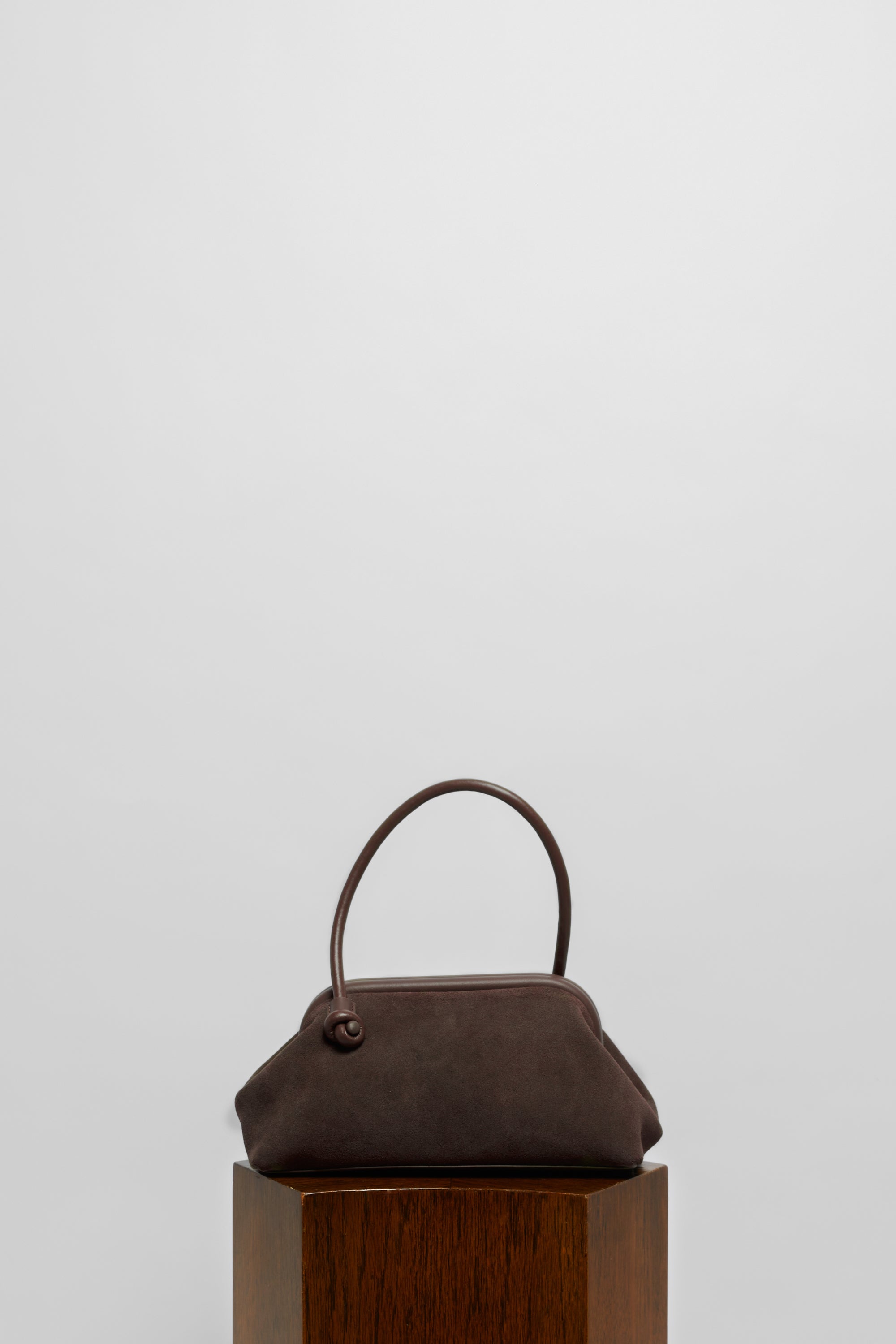 Large Money Bag in Suede - FOLKLORE THE LABEL