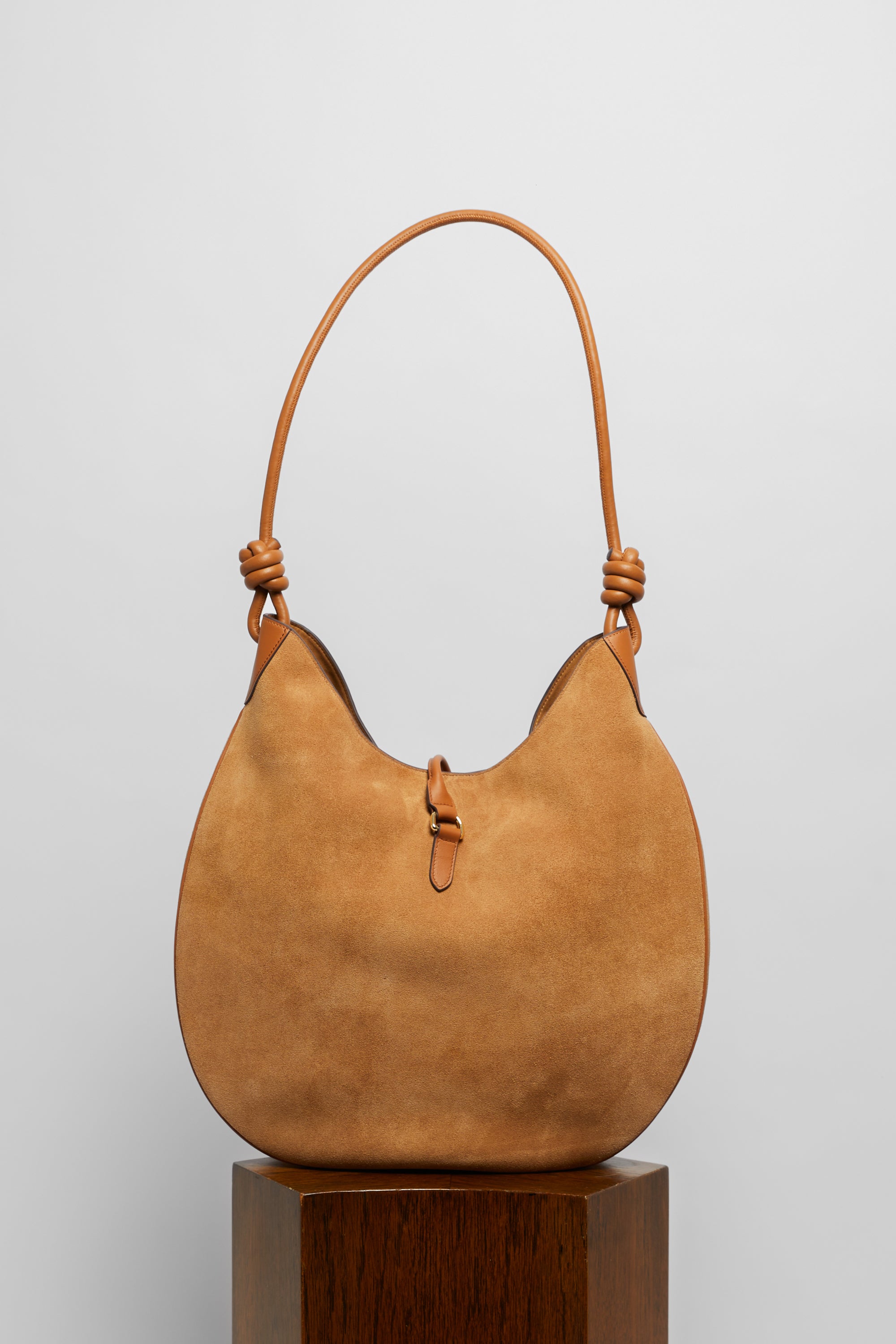 Boho Bag in Beige Suede - FOLKLORE THE LABEL