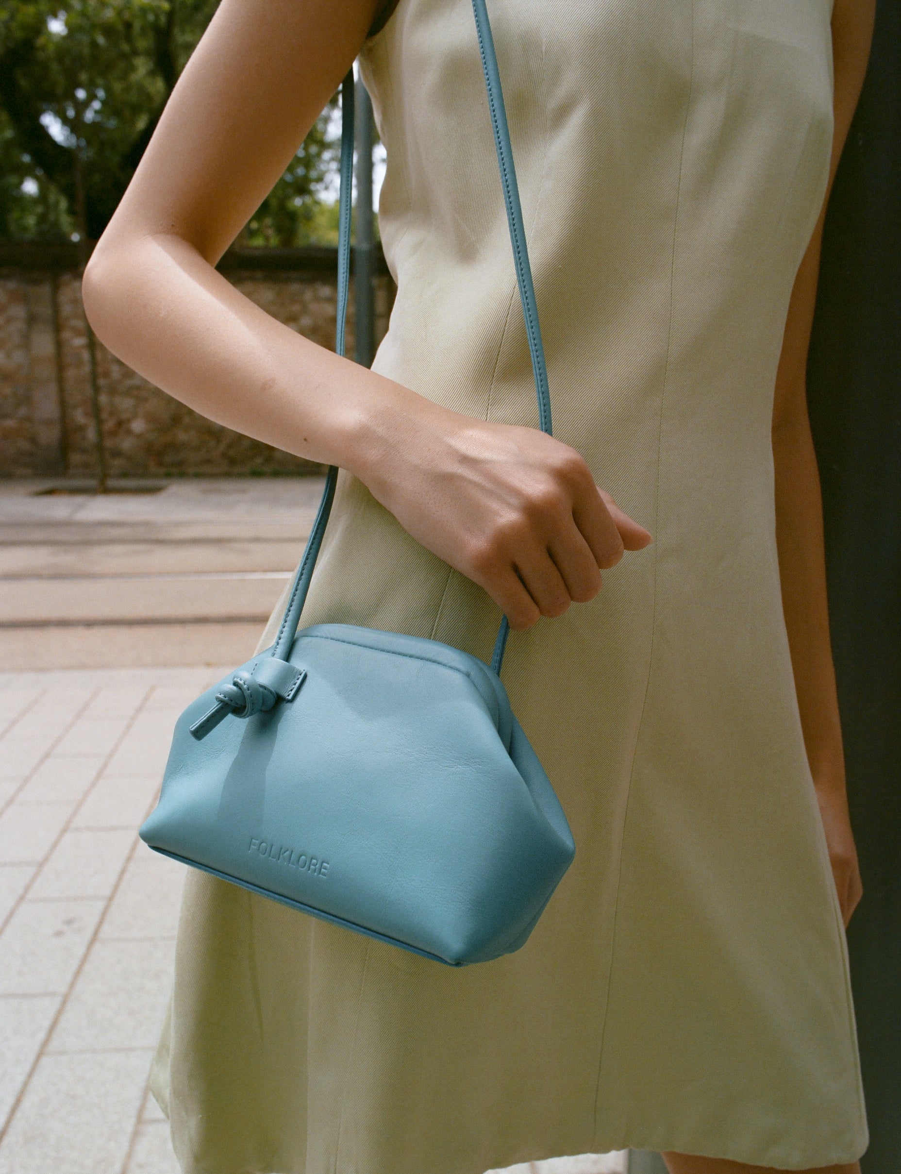 Mini Money Pouch in Leather - FOLKLORE THE LABEL