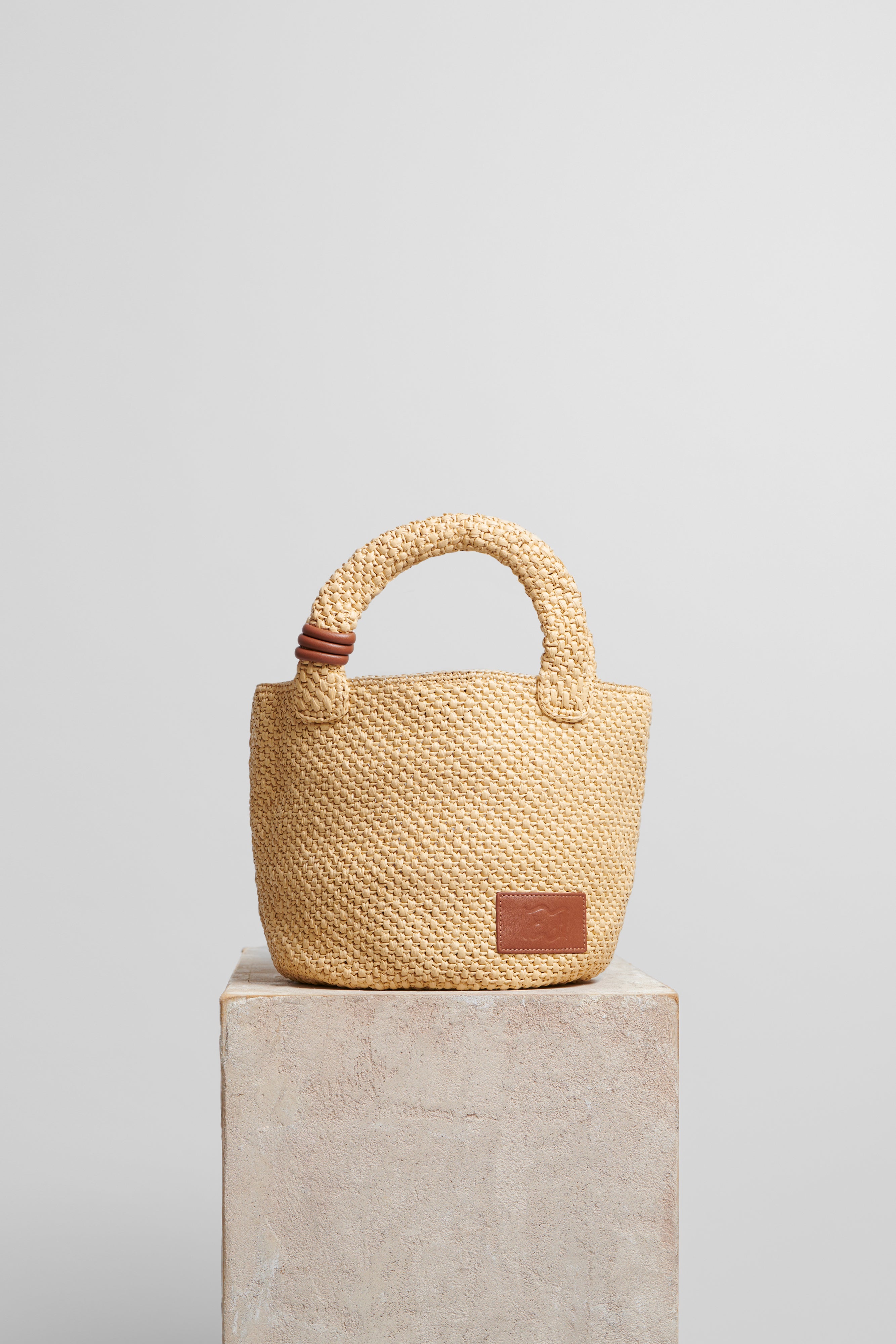 Basket Bag in Raffia