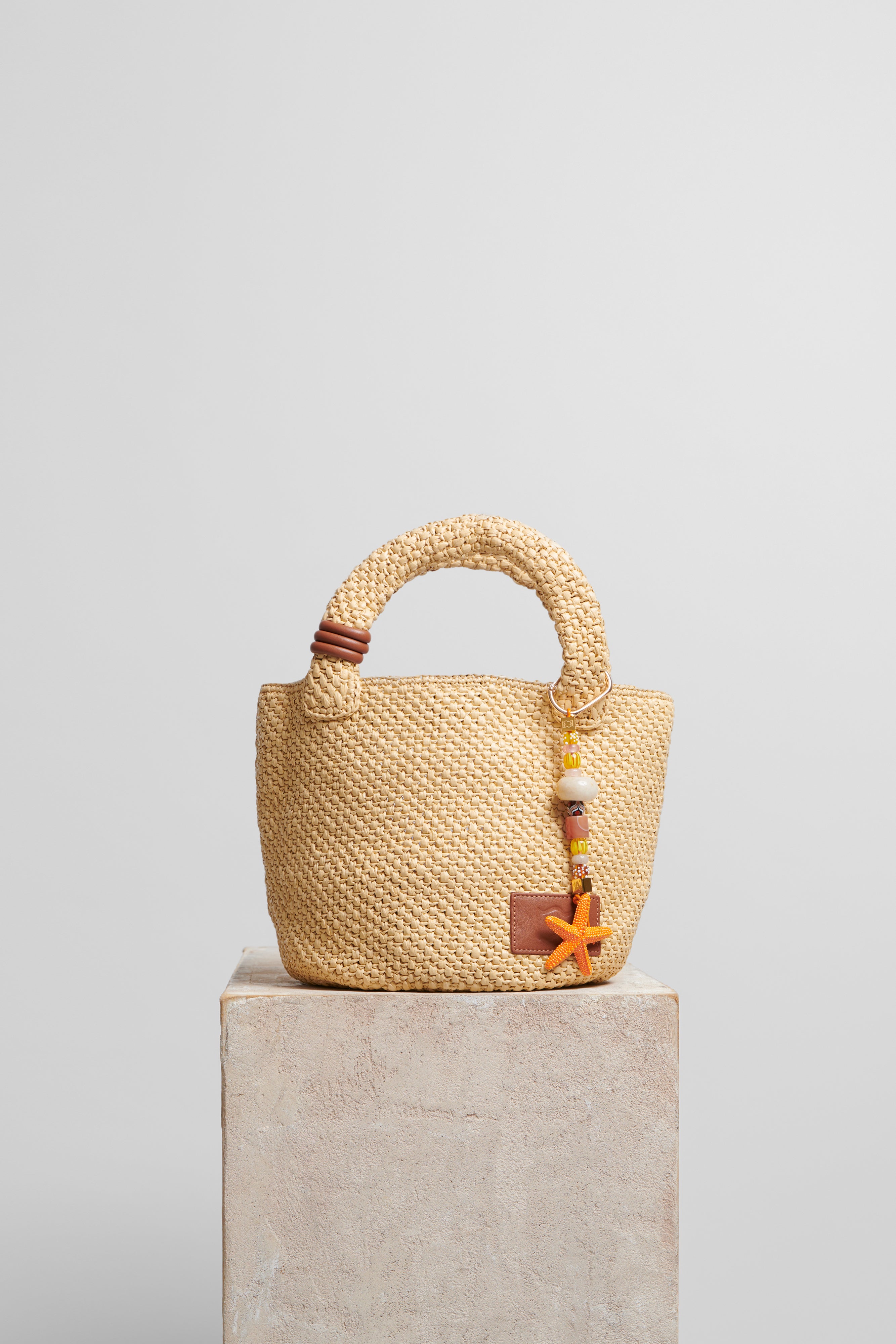 Basket Bag in Raffia