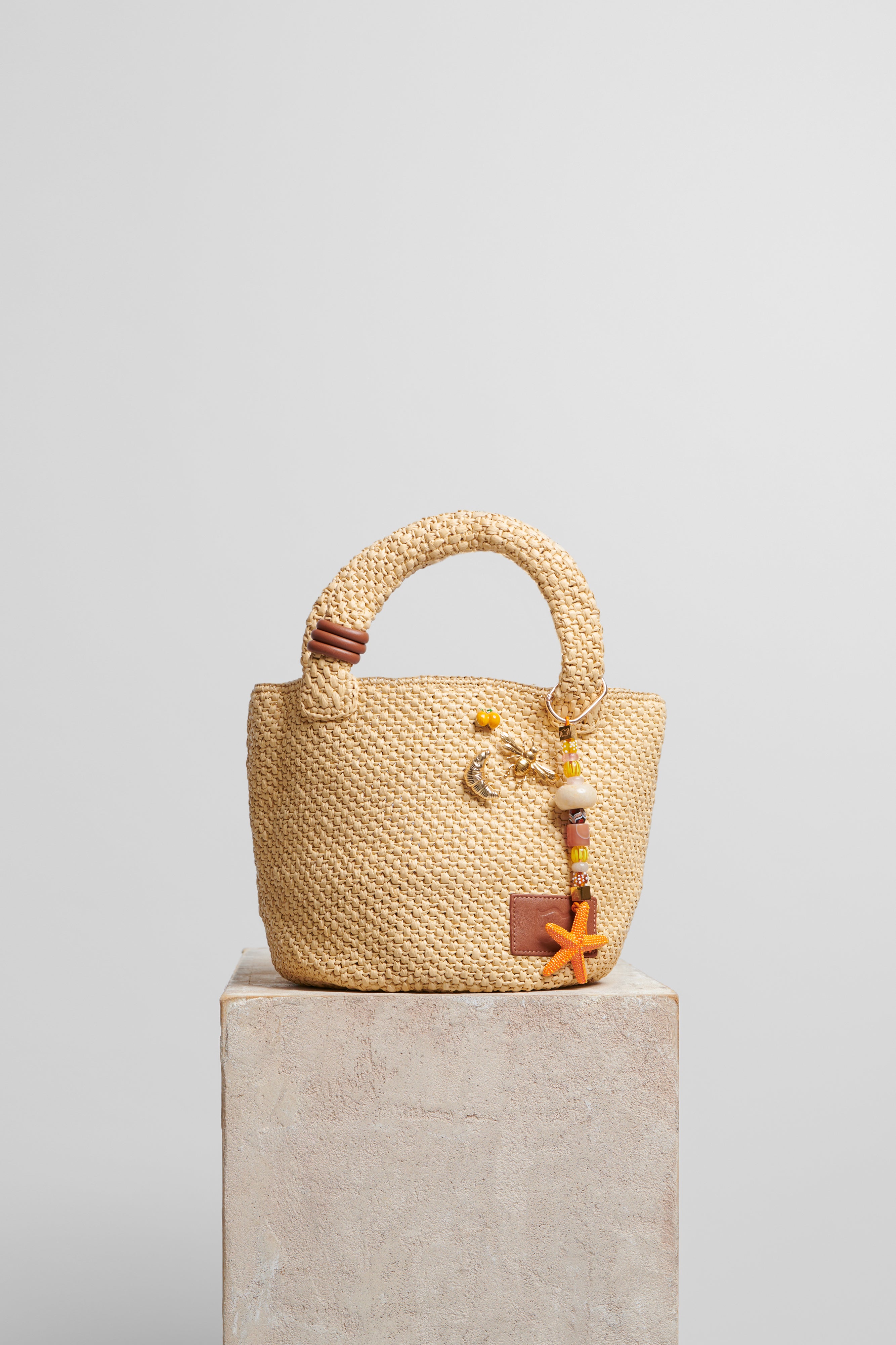 Basket Bag in Raffia