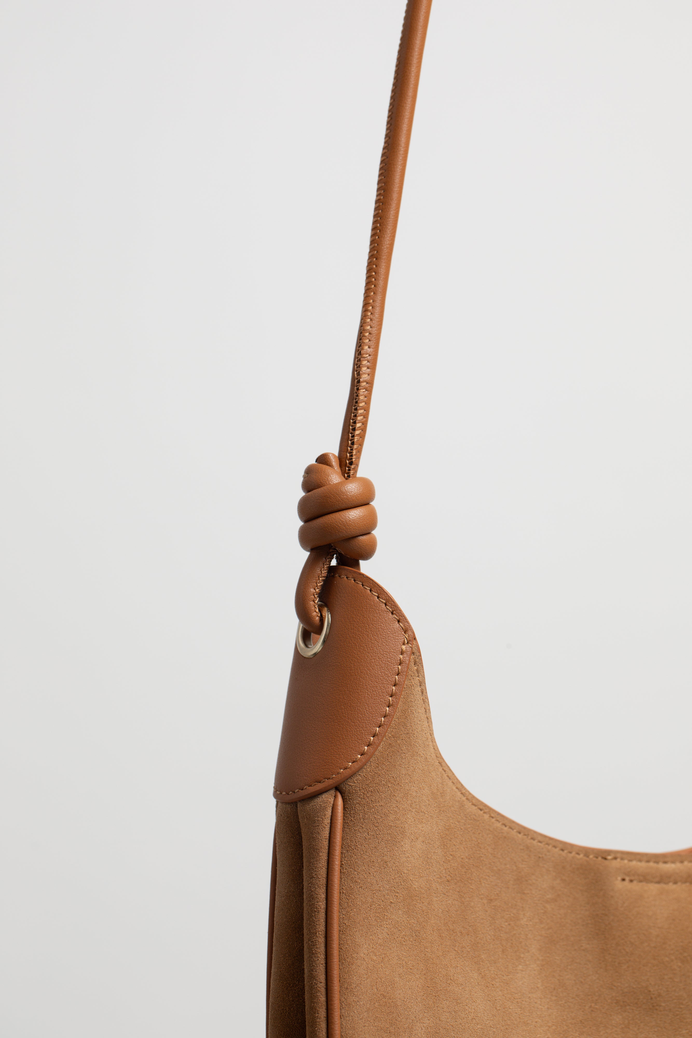 Boho Bag Small in Beige Suede - FOLKLORE THE LABEL