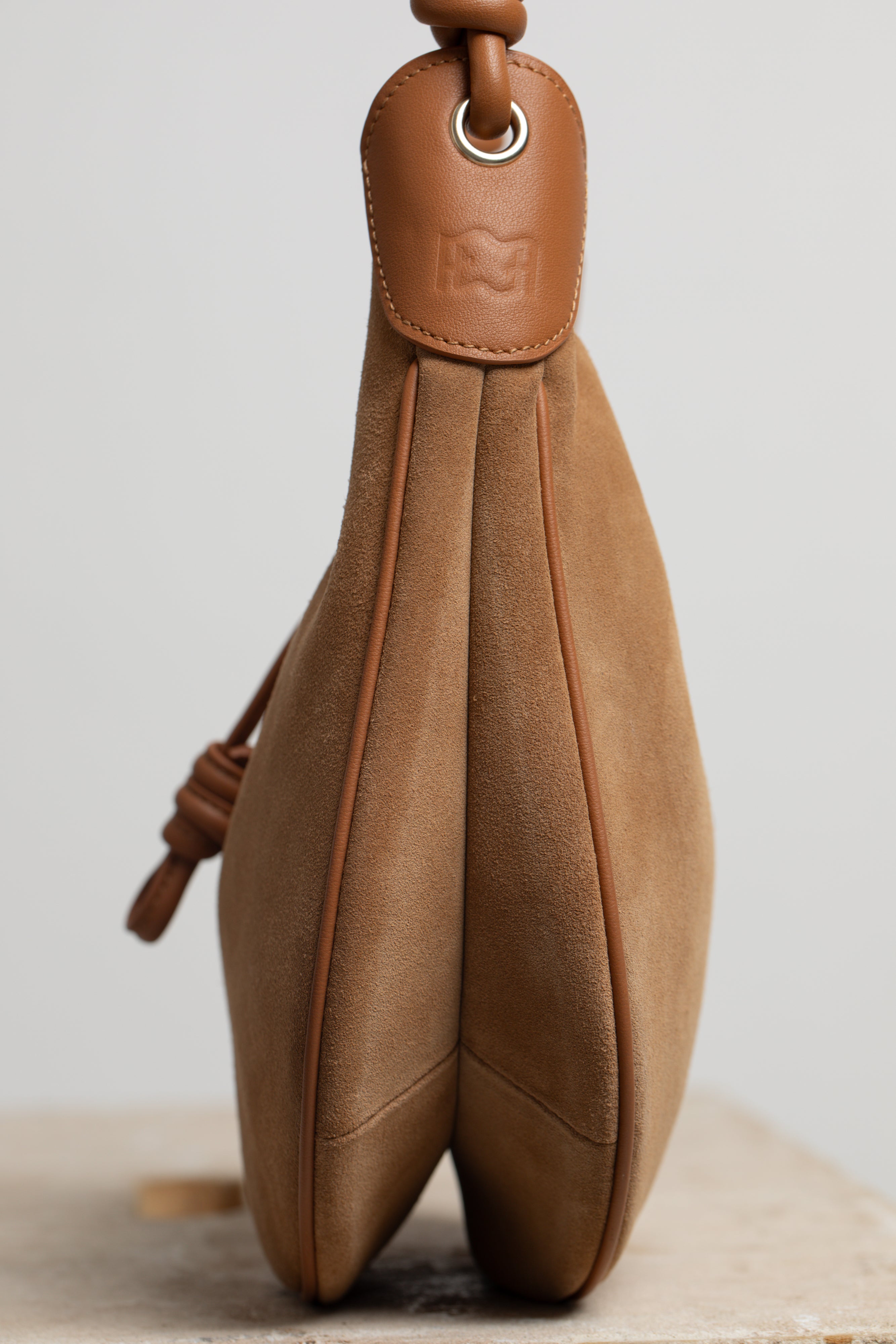 Boho Bag Small in Beige Suede - FOLKLORE THE LABEL