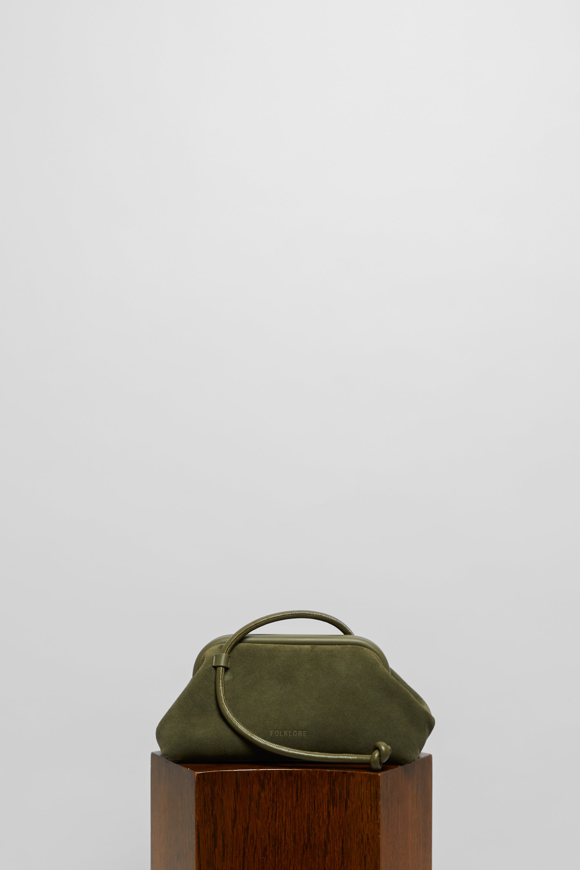 Large Money Bag in Suede - FOLKLORE THE LABEL