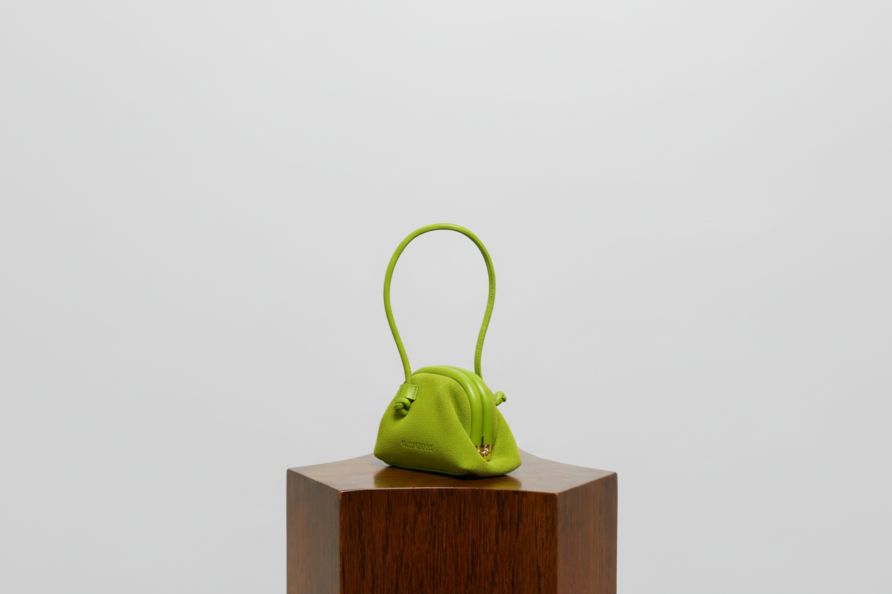 Micro Mini Money Bag in Suede