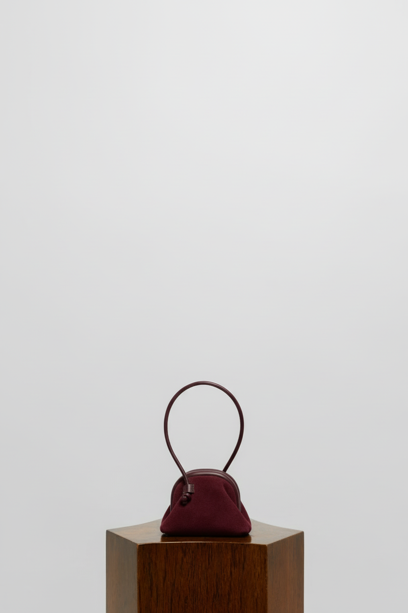 Micro Mini Money Bag in Suede