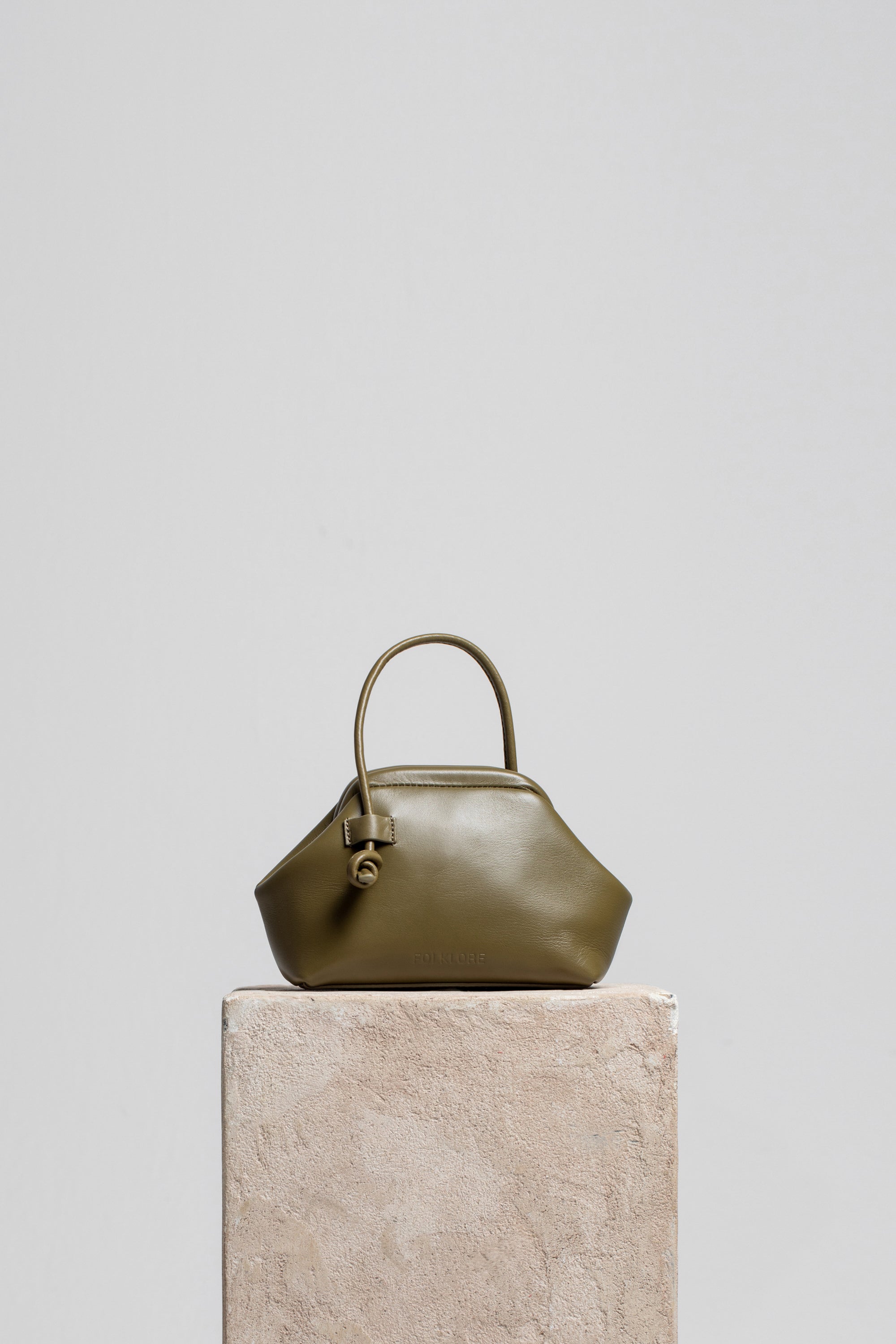Mini Money Pouch in Leather - FOLKLORE THE LABEL