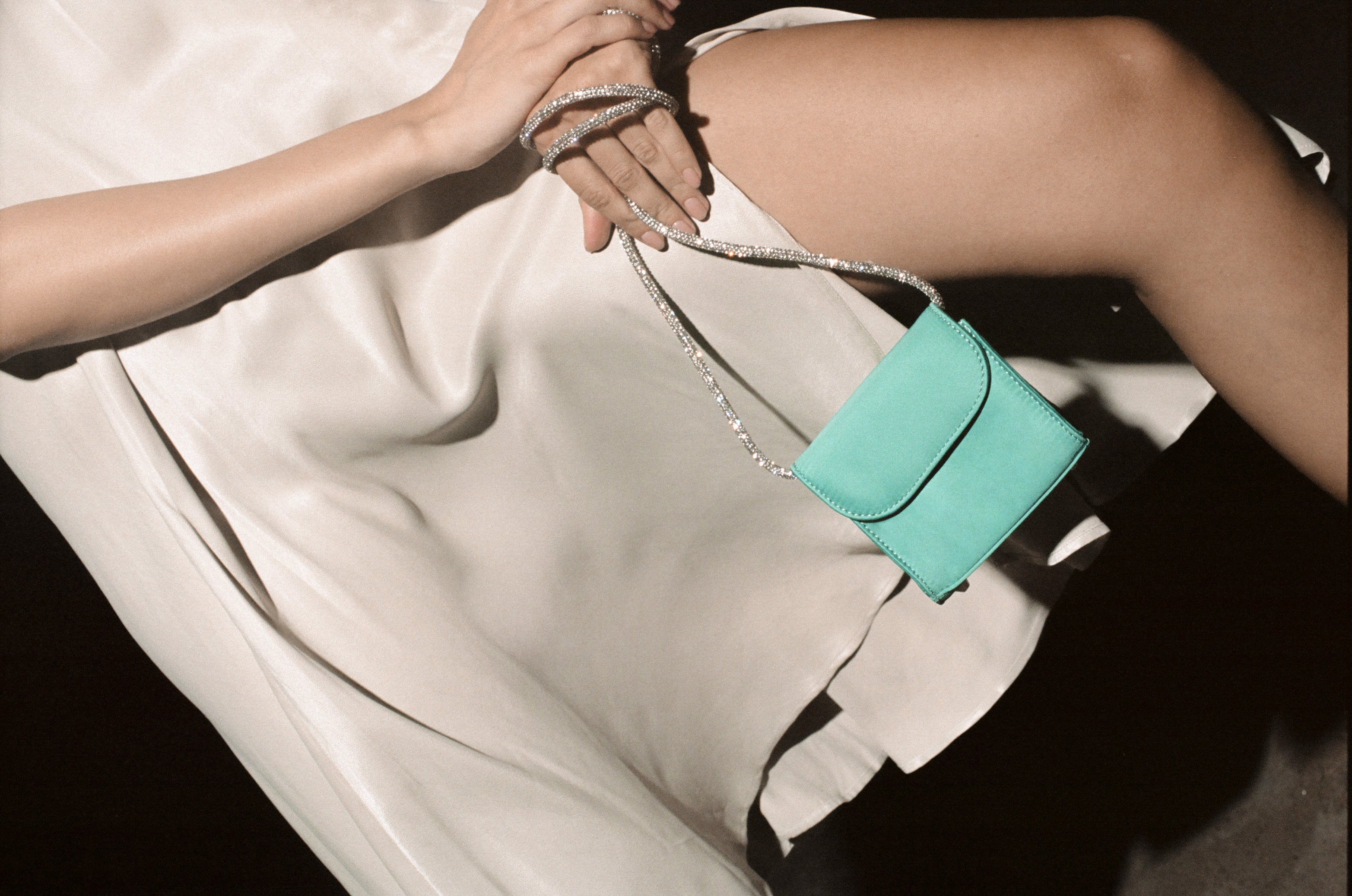 Mini Loop Bag in Satin - FOLKLORE THE LABEL