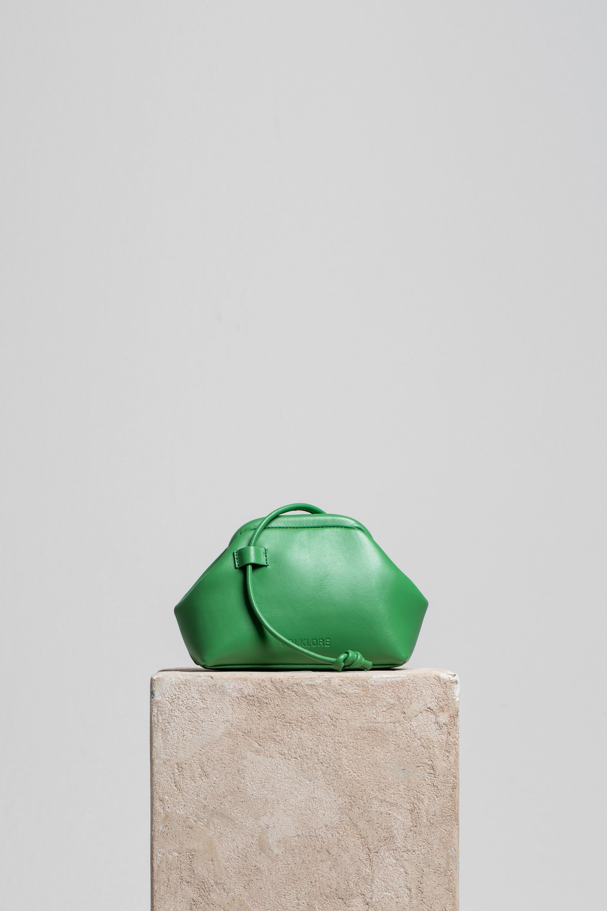 Mini Money Pouch in Leather - FOLKLORE THE LABEL