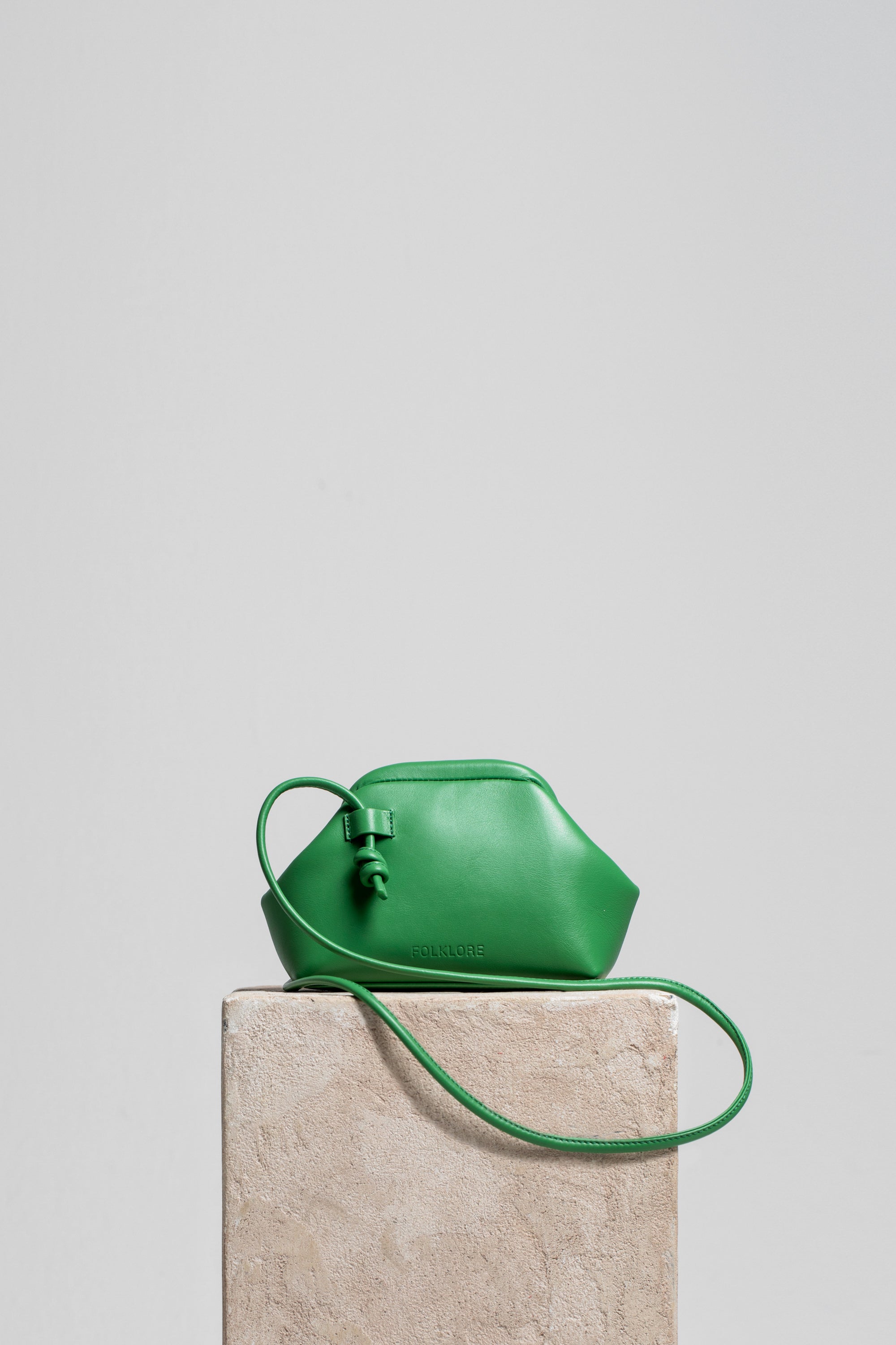Mini Money Pouch in Leather - FOLKLORE THE LABEL