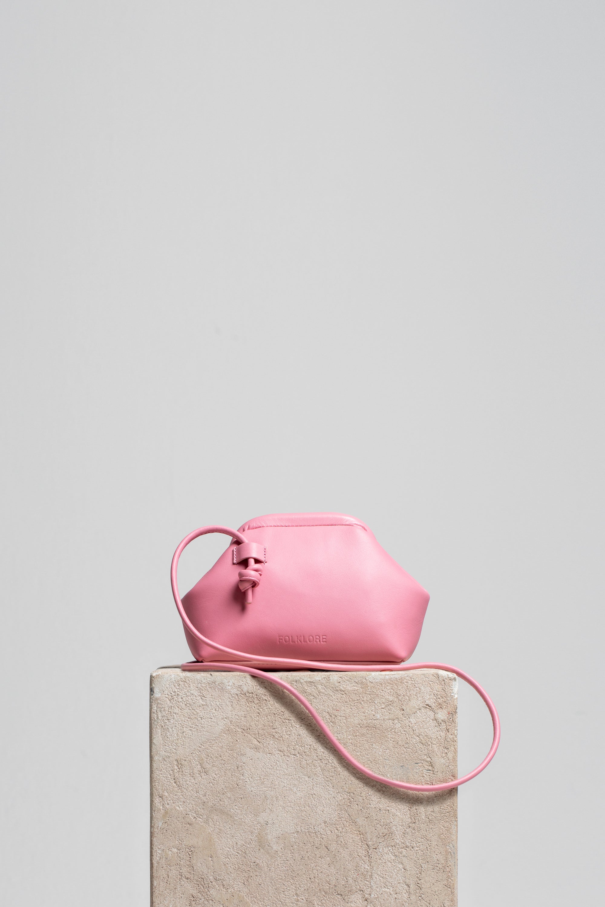 Mini Money Pouch in Leather - FOLKLORE THE LABEL