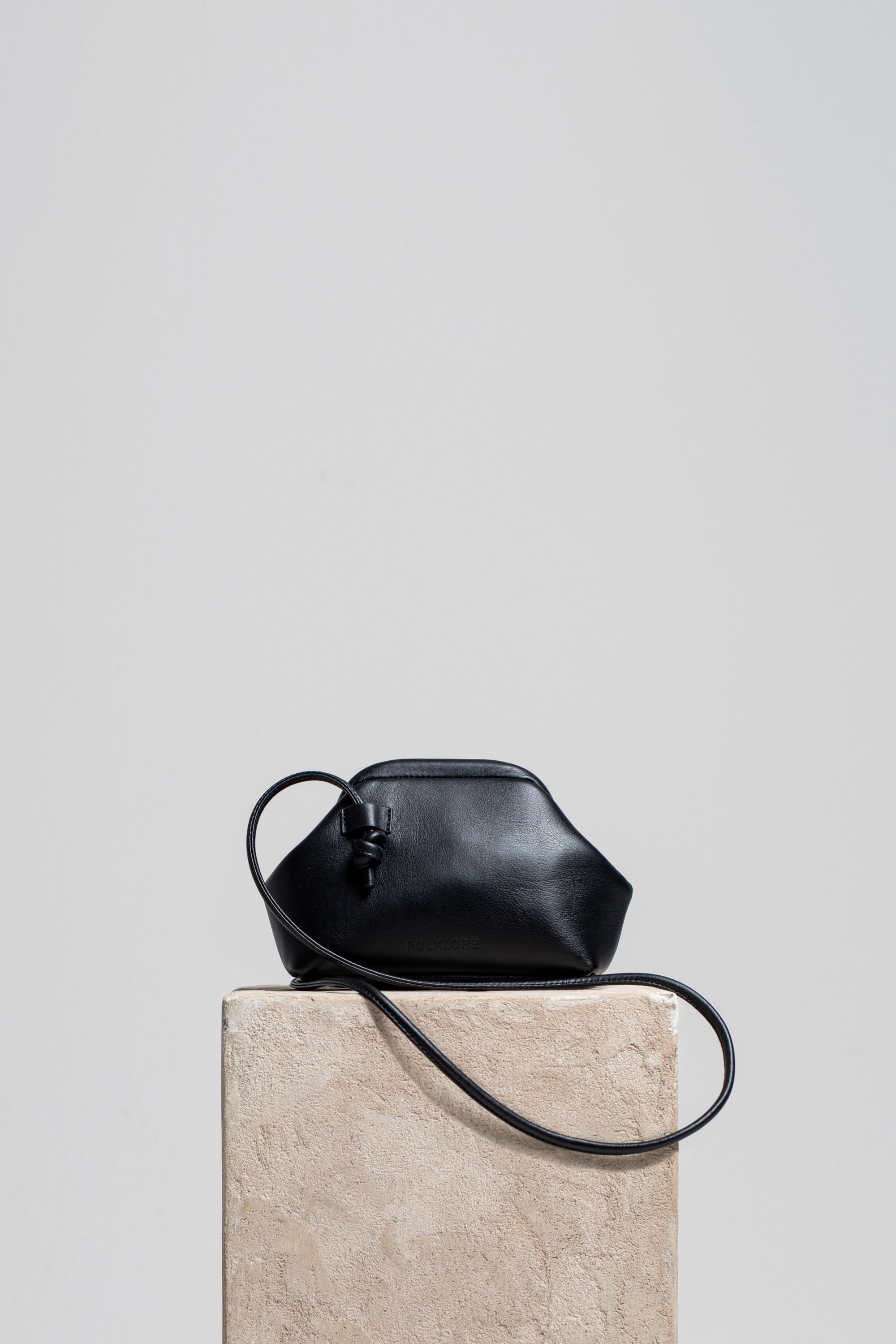 Mini Money Pouch in Leather - FOLKLORE THE LABEL