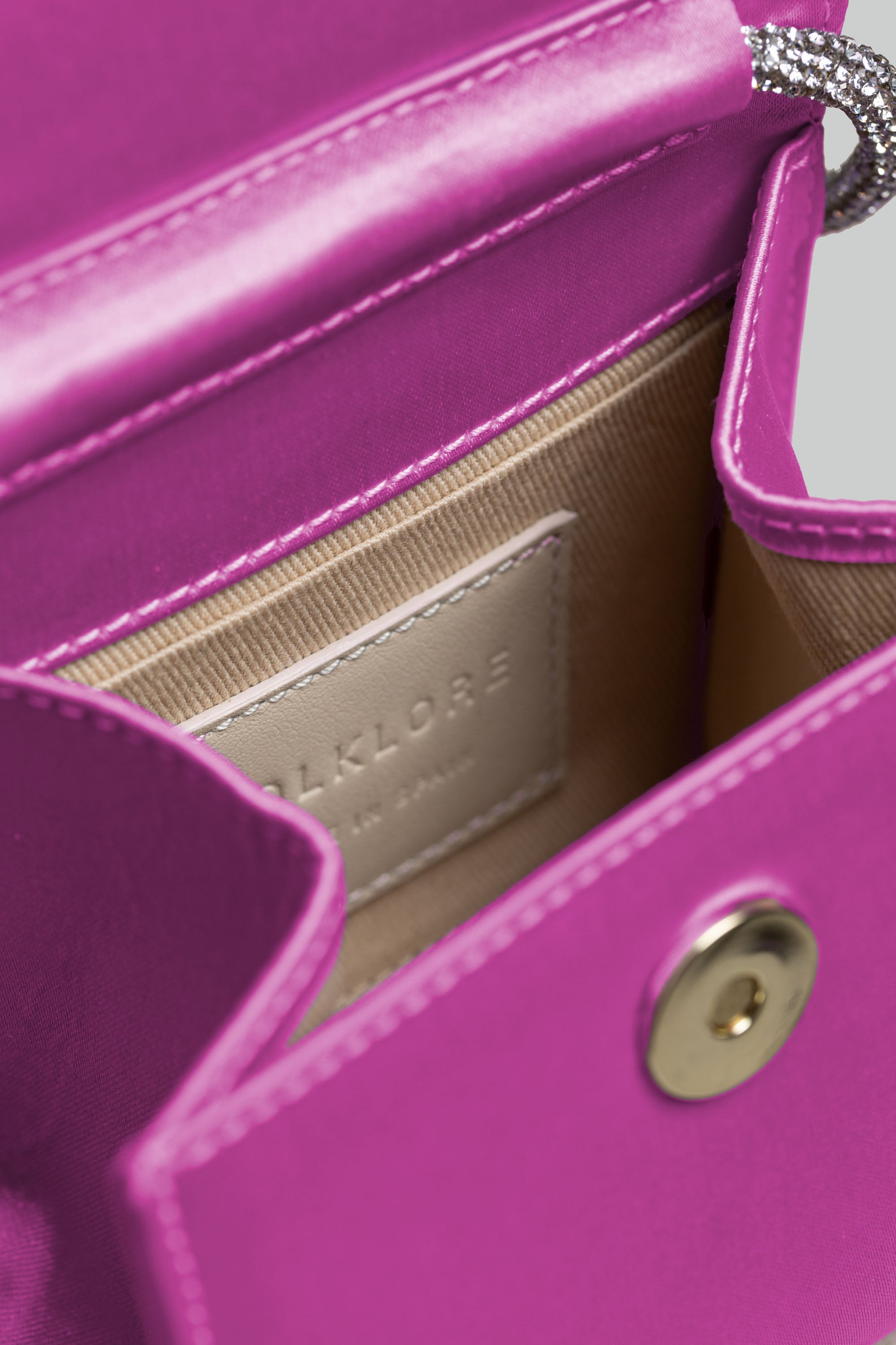 Mini Loop Bag in Satin - FOLKLORE THE LABEL