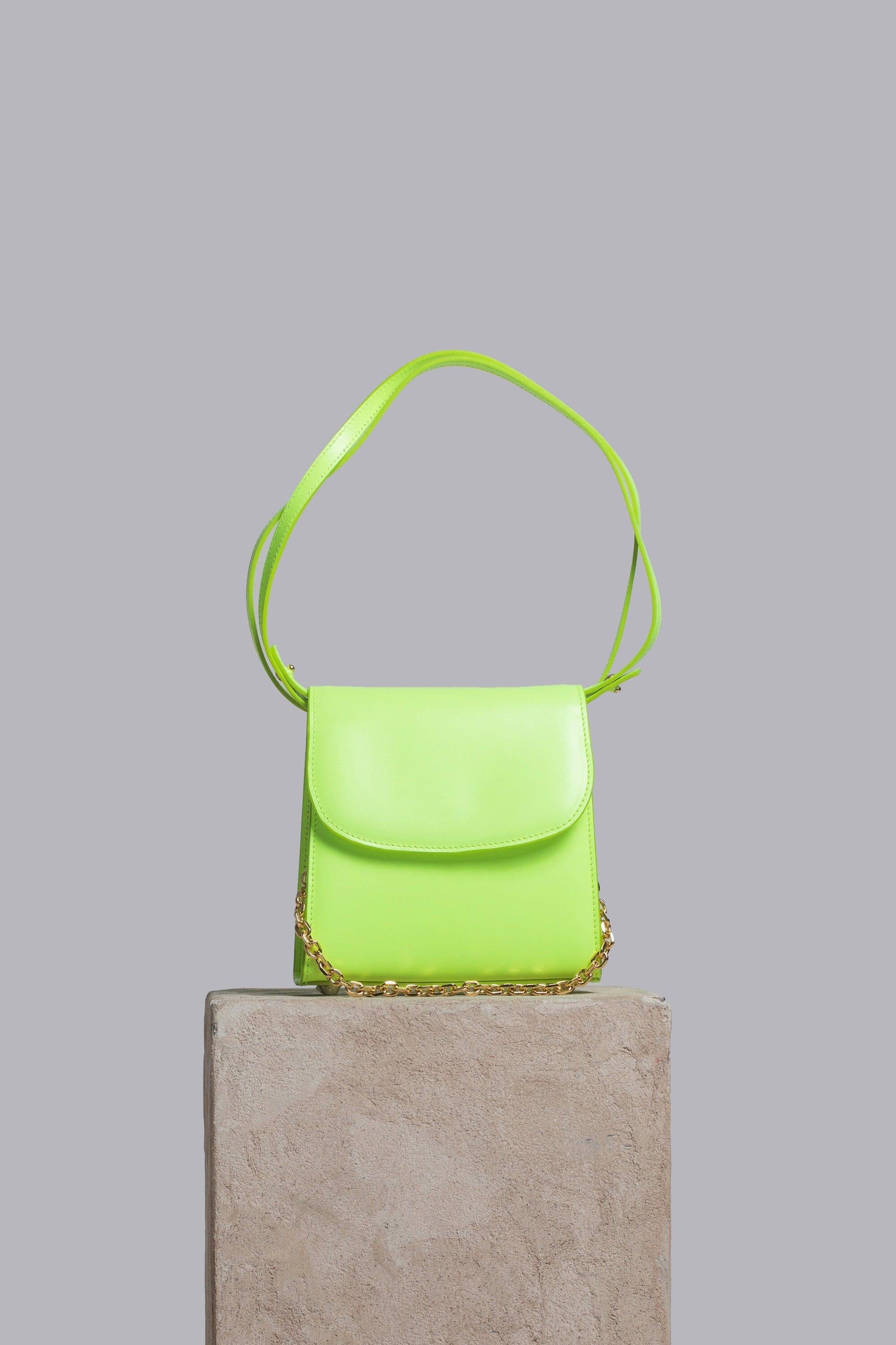 Loop Bag in Neon Leather Handbags Folklore the label 